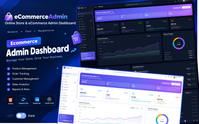 Šablona CSS pro administraci e-commerce – HTML5