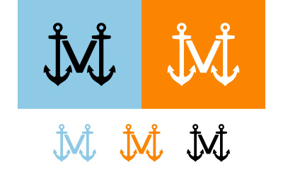 Logo Anchor M : modèles avec couleurs et variantes.