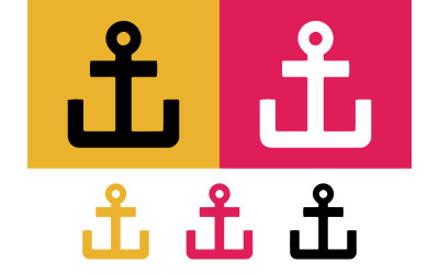 Icona semplice a forma di ancora, dal design stilizzato.