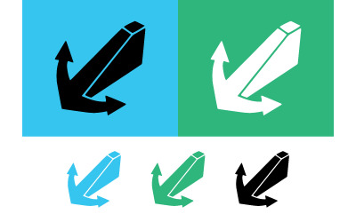 Anchor symbol on blue and green backgrounds.