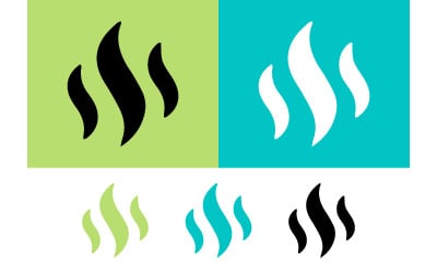 Abstraktes Symbol für Dampfschwaden.