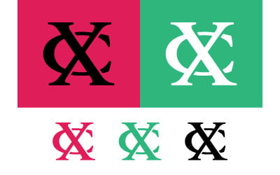 Monogram ca x c monograms logo designs.