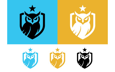 Stemma raffigurante un gufo saggio, ideale per il logo di un istituto accademico.