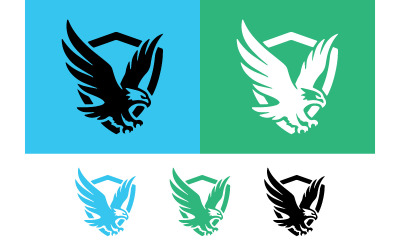 Logo con emblema di aquila che simboleggia la libertà e il volo.