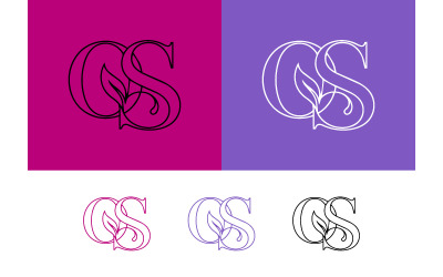 Logo con monogramma &amp;quot;qs&amp;quot; su sfondo blu.