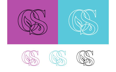 Logo con monogramma &amp;quot;qs&amp;quot; su sfondo rosa.