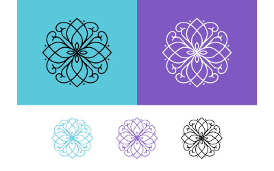 Elementi grafici e risorse per il design ornamentale del mandala.
