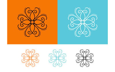 Elementi grafici e risorse per il design ornamentale a forma di stella.