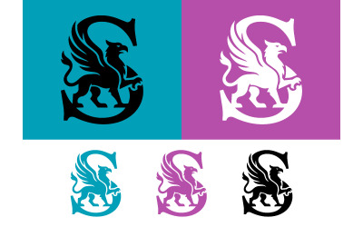 Griffin letter s icon design elements logo.