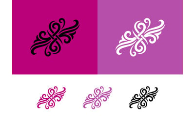 Motif tourbillonnant abstrait et élégant, décliné en plusieurs couleurs.
