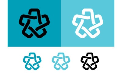 Motif géométrique en forme d&amp;#39;étoile interconnectée.