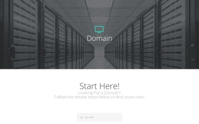 Domain Registrar Responsive Landing Page Template