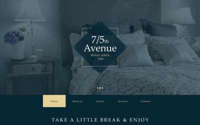 "Hotels Muse Template" Muse 模板 #57585
