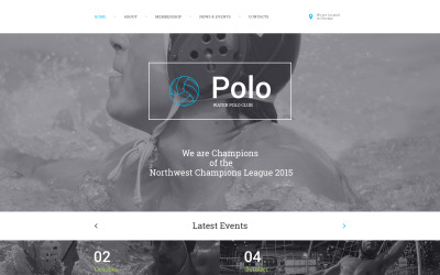 Modèle de site Web de polo