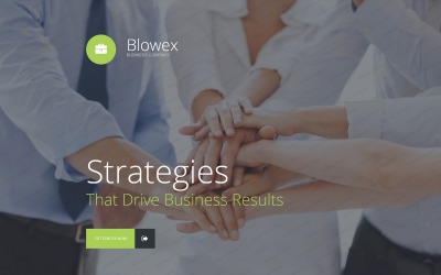 Responsieve bestemmingspaginasjabloon voor bedrijven en services