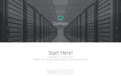 Responsive Landing Page-Vorlage für Domain-Registrare