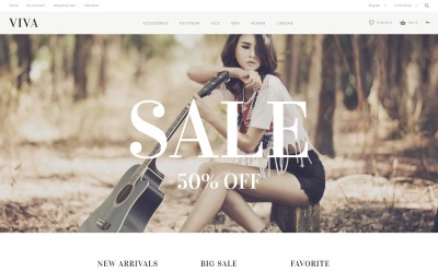 Шаблон VIVA OpenCart №57564