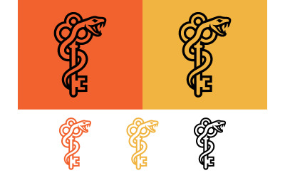 Slangensleutel logo pictogram symbool.