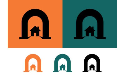 Abstrakte Kunst: Logo „Haus im Torbogen“.