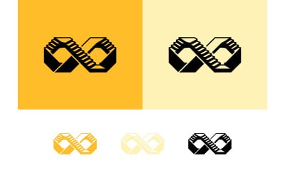 Konzeptgrafik: Handschlag mit Unendlichkeitssymbol.