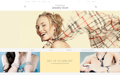 Handgjorda smycken Magento Theme