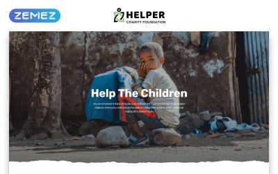 Helper-慈善基金会多页经典HTML5引导网站模板