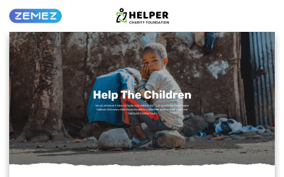 Helper - Шаблон веб-сайту для початкових веб-сторінок &amp;quot;Класичний HTML5&amp;quot; з благодійною організацією