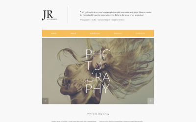 Modèle de site Web réactif de portfolio de photographe