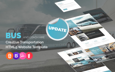 Modello di sito Web per il noleggio di autobus e pullman