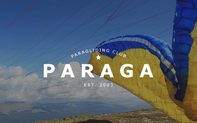 Paraglidingová responzivní šablona zpravodaje