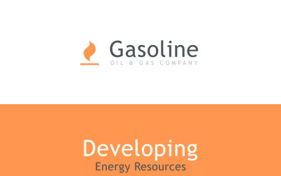 Plantilla de boletín informativo receptivo de gas y petróleo