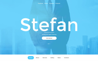 Plantilla Web Responsive para Sitio de Bufetes de abogados #57661