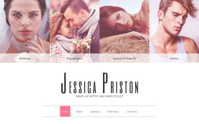 Responsive Make-up Artist Web Sitesi #57644