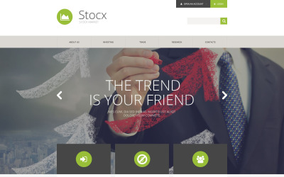 Responsive Website-Vorlage der Investmentgesellschaft