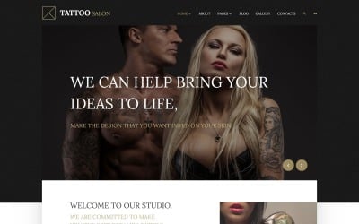 Responsivt Tattoo Salon Joomla Template Joomla-mall #57650