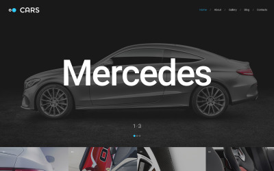 Шаблон адаптивного веб-сайта для автомобилей