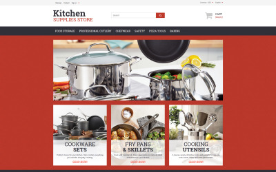 Tema PrestaShop del negozio di articoli per la cucina