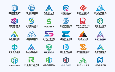 All in one letter professional logos