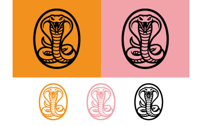 Snake cobra emblem logos for security companies.