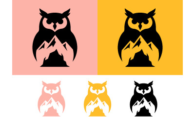 Yellow owl with white doorway icon.