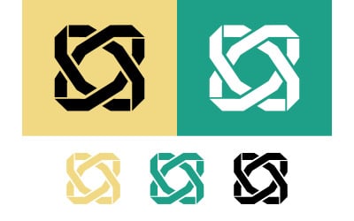 In elkaar grijpende ringen, abstract geometrisch patroon, symbool.