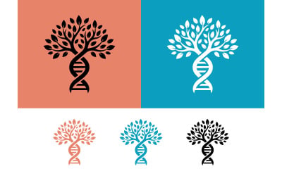 Tree of life dna spiral for science growth.