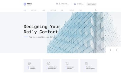 Arch - Архитектурный многостраничный HTML-шаблон веб-сайта