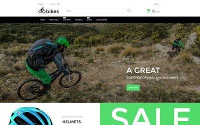"Bikes PrestaShop Theme" - PrestaShop шаблон №57753