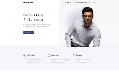 Consulter - Stylish Consulting Company Multipage HTML Website Template