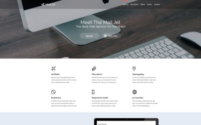 Email Services Responsive Website Template