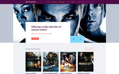 "Films en ligne" modèle web adaptatif #57702