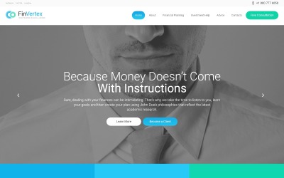 "Fin Vertex" thème WordPress adaptatif #57758