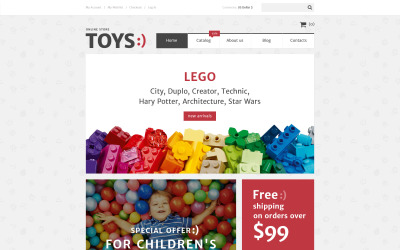 "Magasin de jouets" thème VirtueMart #57721