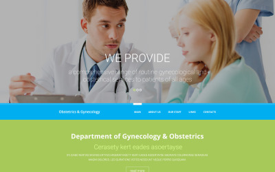 Medische responsieve websitesjabloon